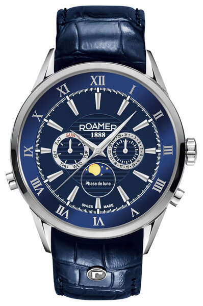 Roamer Roamer 508821 41 43 05 Superior Moonphase watch 43 mm
