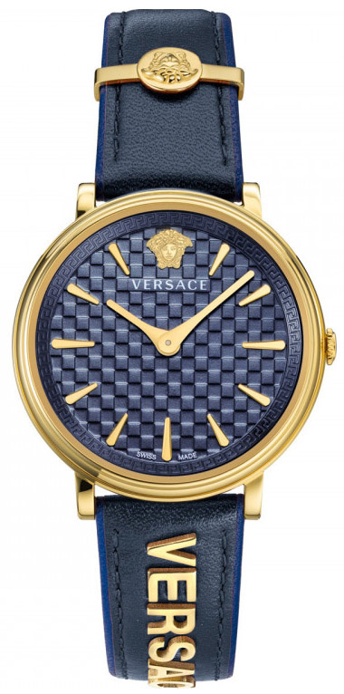 Versace Blue Women\'s Gold V Circle Watch Versace V-Circle Medusa Women main image 3