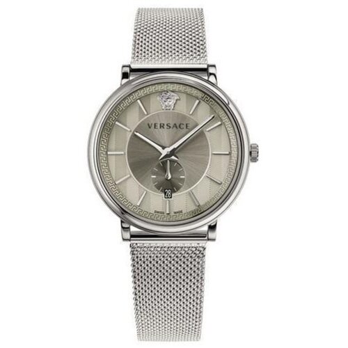 Versace VBQ060017 V-Circle Silver men's watch 42 mm