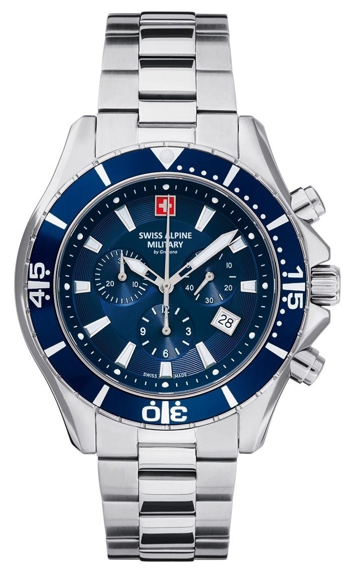 Swiss Alpine Military 7040.9135 men s watch chronograph 44 mm WatchXL
