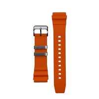 Tauchmeister 22mm orange rubber watch strap S22-OR