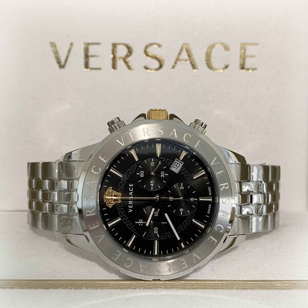 Versace Versace VEV600419 Chrono Signature Herren Chronograph Uhr 44 mm