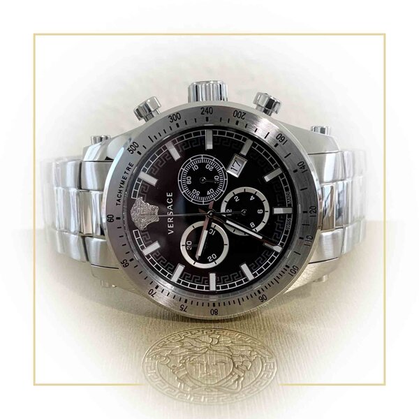 Versace Versace VEV800419 Sportliche Chronographenuhr für Herren 44 mm