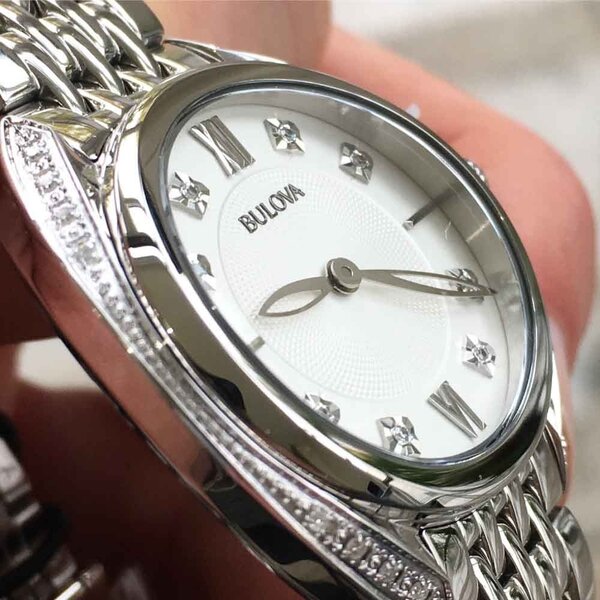 Bulova classic diamond sales watch for ladies