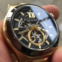 Bulova Bulova 98A178 Klassische Automatik Herrenuhr 46 mm