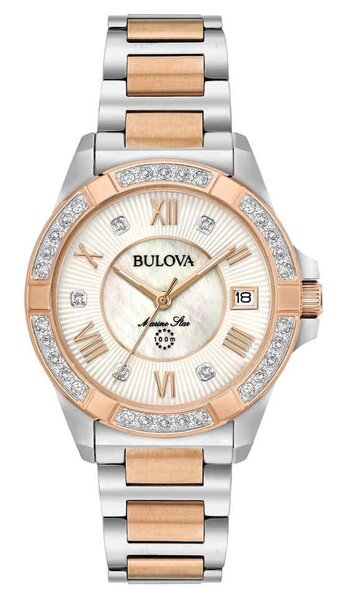 Bulova Bulova 98R234 Marine Star Diamond Damenuhr 32 mm