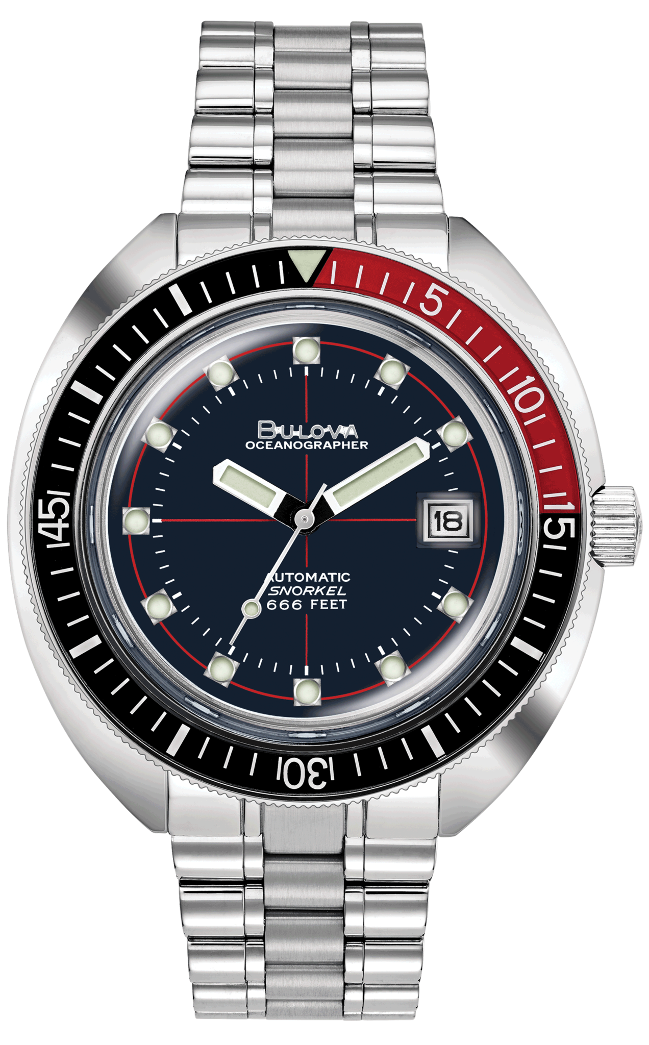 Bulova 98B320 Oceanographer Devil Diver men's watch 44 mm | WatchXL
