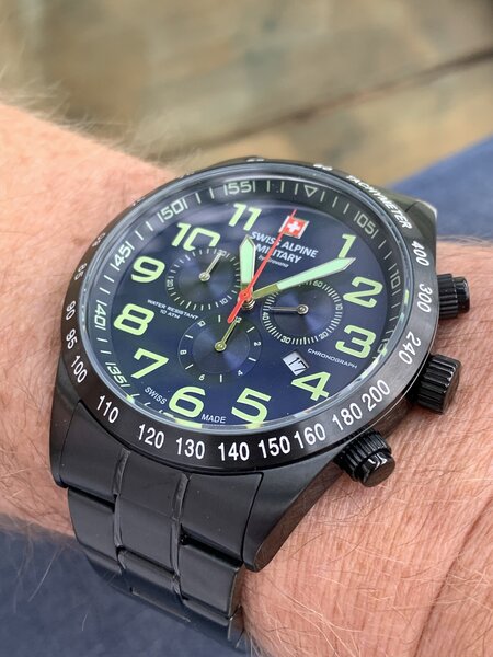 Swiss Alpine Military 7078.9177 chronograph men's watch