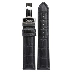 Jcob Einzeiger JCS-LS02 leather watch strap black