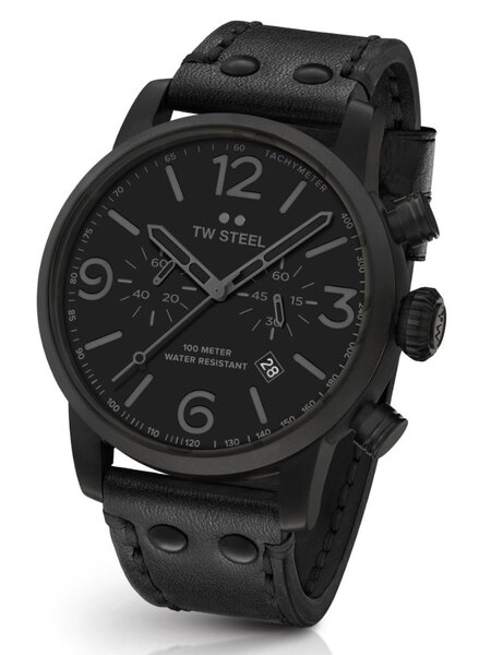 TW Steel TW Steel MS114 Maverick All Black chronograph watch 48mm