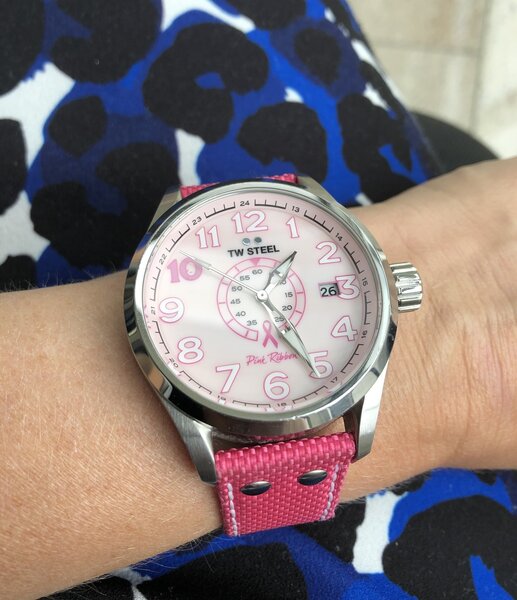 TW Steel TW Steel TW972 Pink Ribbon ladies watch 45mm