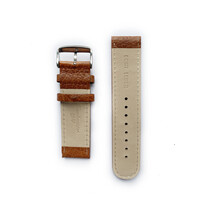 Tauchmeister 24mm brown leather watch strap S24-brown