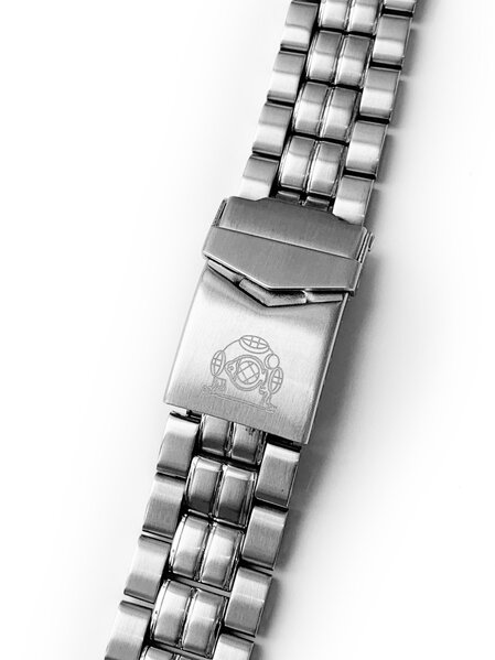 Tauchmeister 20mm steel watch strap S20-steel