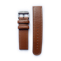 Tauchmeister 22mm brown leather watch strap S22-brown