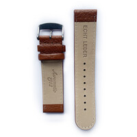 Tauchmeister 22mm brown leather watch strap S22-brown