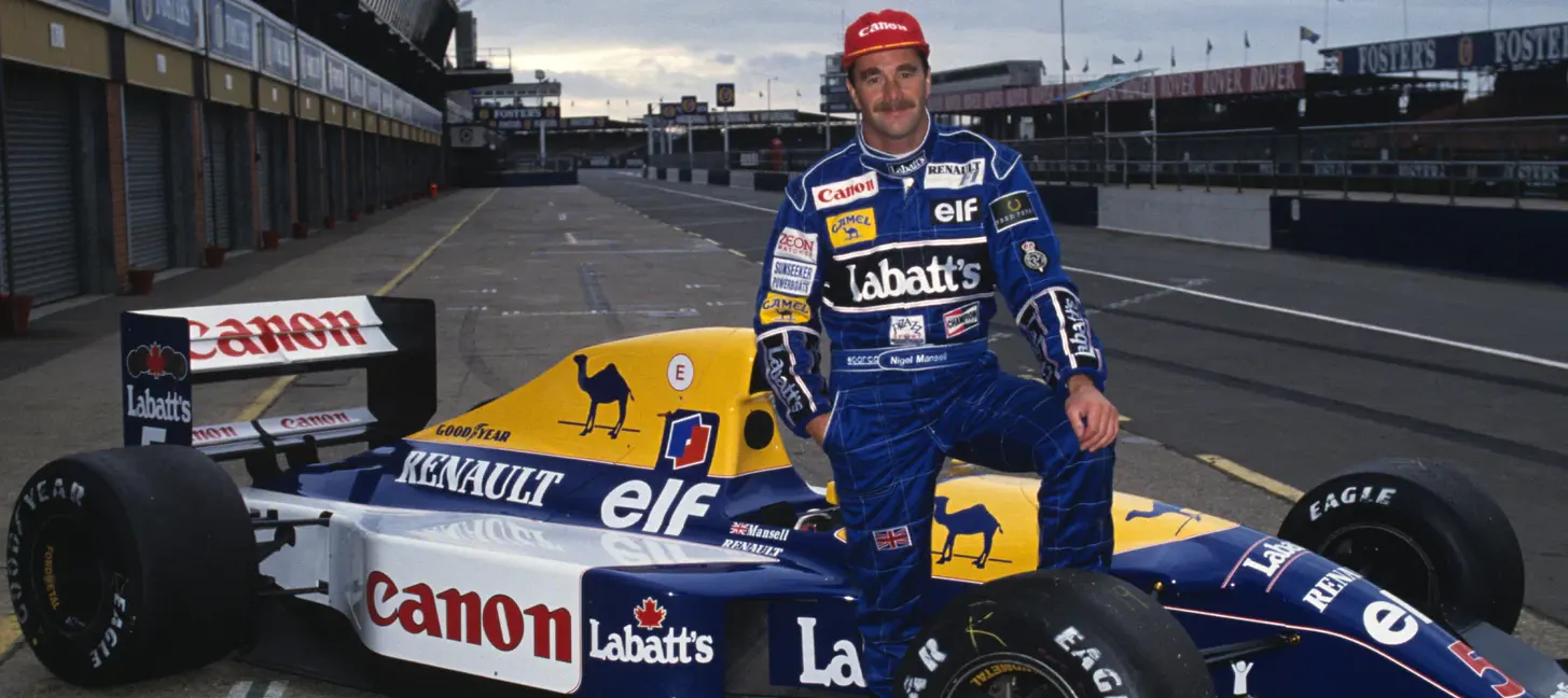 Nigel Mansell Renault 5 team Formule 1