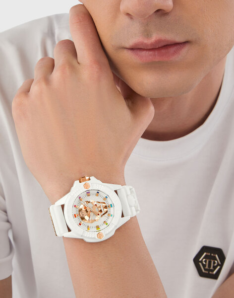 Philipp Plein Philipp Plein PWUBA0123 Der Totenkopf Ecoceramic Uhr