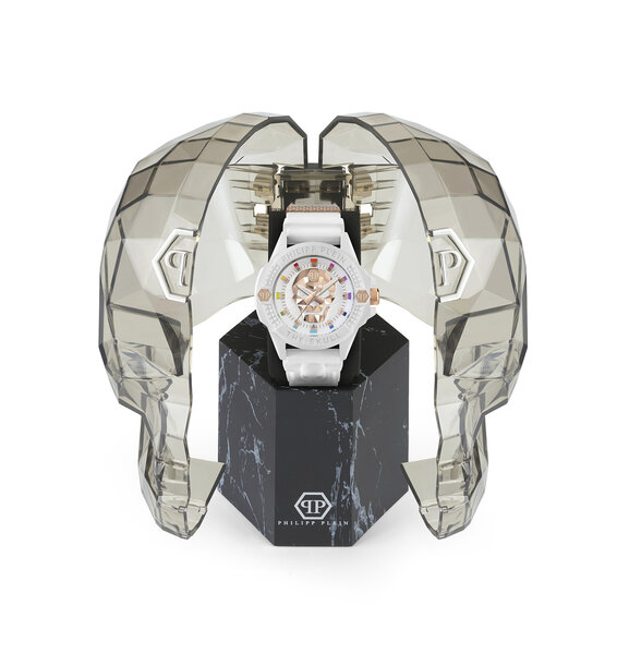 Philipp Plein Philipp Plein PWUBA0123 Der Totenkopf Ecoceramic Uhr