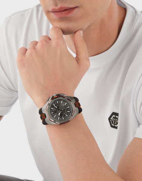 Philipp Plein Philipp Plein PWTBA0523 Octagon watch 44 mm