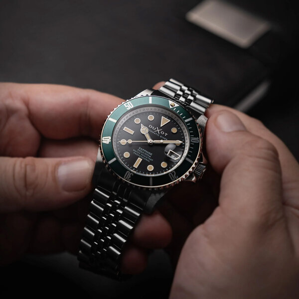Duxot DX-2057-33 Ruß Schwarz Atlantica Diver Automatikuhr
