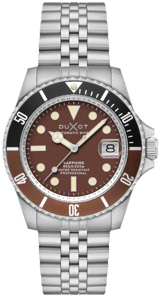 Duxot DX-2057-99 Schokoladenbraune Atlantica Diver Automatikuhr