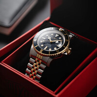 Duxot DX-2057-AA Two Tone Blue Atlantica Diver automatic watch