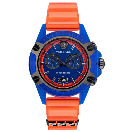 Versace VEZ700922 The Hexagon Chrono watch 44 mm