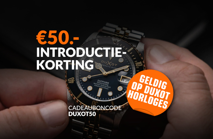 Introductiekorting op Duxot duikhorloges