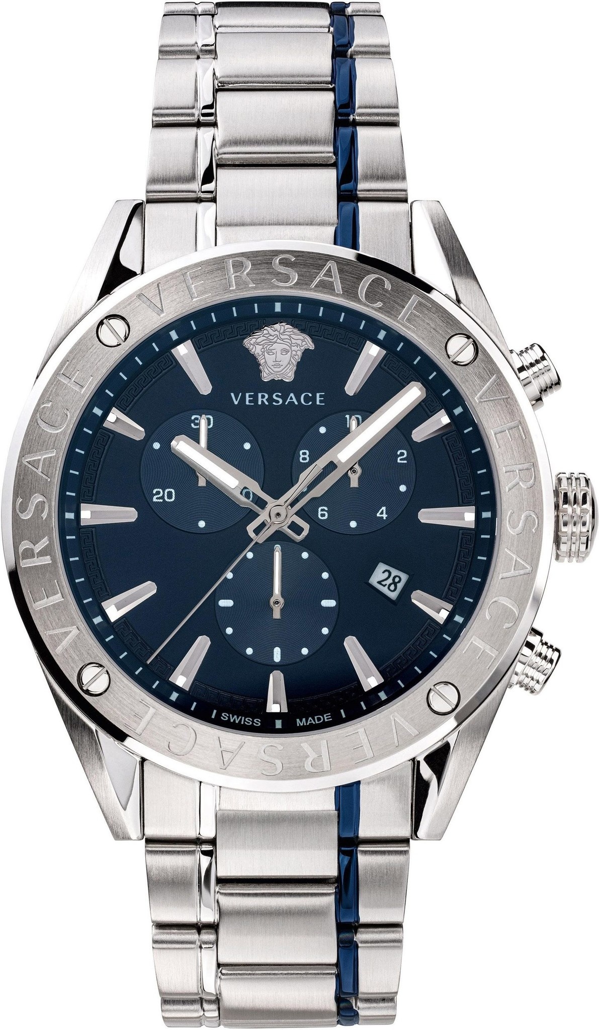 Versace VEHB00519 V-Chrono men's watch chronograph 44 mm | WatchXL