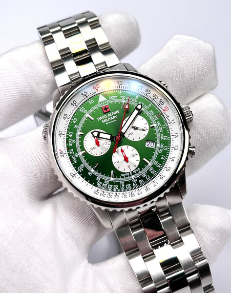 Swiss Alpine Military Schweizer Alpine Military 7078.9134 Chronograph Herrenuhr 45 mm