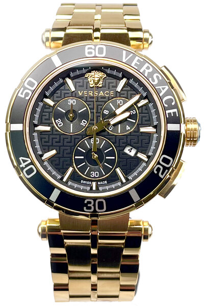 Versace Versace VE3L00522 Greca Chrono Herrenuhr 45 mm