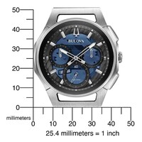 Bulova Bulova 96A205 CURV Chronograph men's watch 44 mm