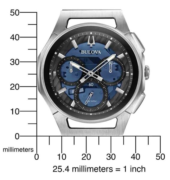 Bulova 96A205 CURV Chronograph men s watch 44 mm WatchXL