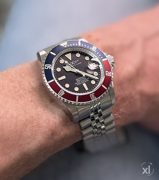 Duxot DX-2057-11 Onyx Schwarz Atlantica Diver Automatikuhr