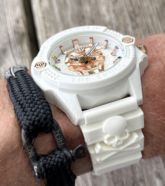 Philipp Plein Philipp Plein PWUBA0123 Der Totenkopf Ecoceramic Uhr