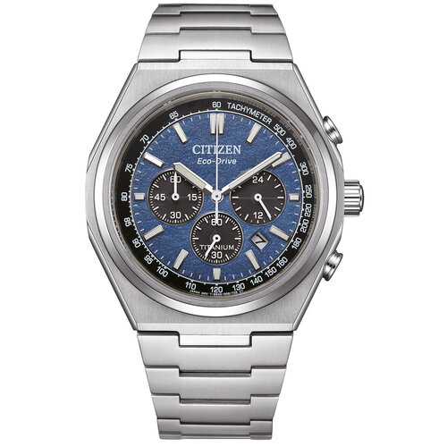Orologio Uomo Citizen Eco-Drive CA4444-82L – Cronografo, Cassa In Supertitanio, Quadrante Blu, Vetro Zaffiro