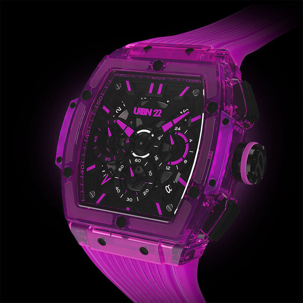 URBN22 URBN22 Nitro Galactic Purple streetlife chronograph watch