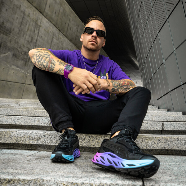 URBN22 URBN22 Nitro Galactic Purple streetlife chronograph watch