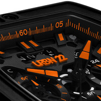URBN22 Onyx Volcano Orange streetlife chronograph watch