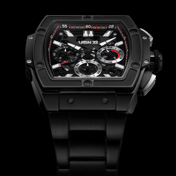 URBN22 Onyx Vigorous Black streetlife chronograph watch