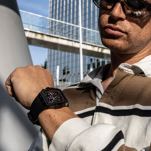 URBN22 URBN22 Onyx Black Mayhem streetlife chronograph watch