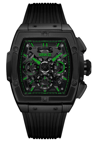 URBN22 Onyx Nuclear Green streetlife chronograph watch