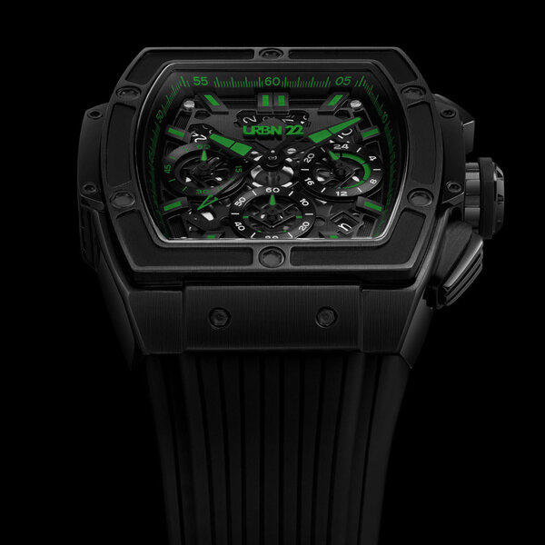 URBN22 URBN22 Onyx Nuclear Green streetlife Chronograph Uhr