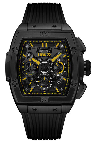 URBN22 Onyx Melting Yellow streetlife chronograph watch