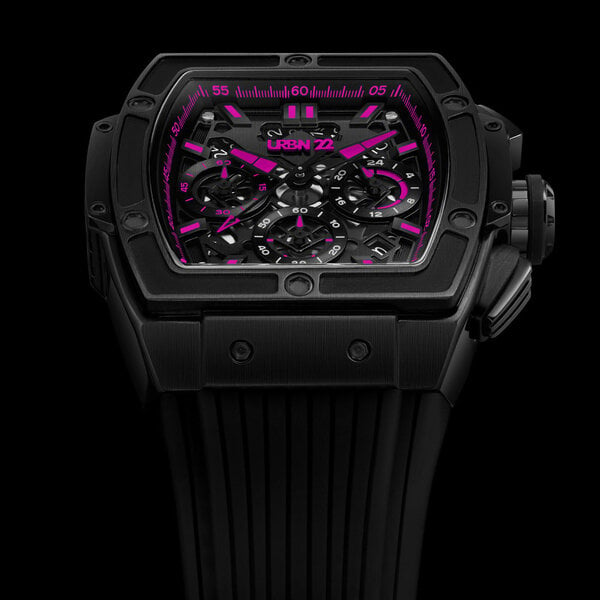 URBN22 Onyx Ferocious Pink streetlife chronograph watch