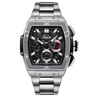 URBN22 URBN22 Iron Silver Bandit streetlife chronograph watch