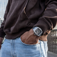 URBN22 URBN22 Iron Silver Bandit Streetlife Chronograph Uhr