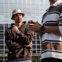 URBN22 URBN22 Iron Silver Bandit Streetlife Chronograph Uhr