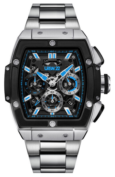 URBN22 URBN22 Iron Arctic Blue streetlife chronograph watch