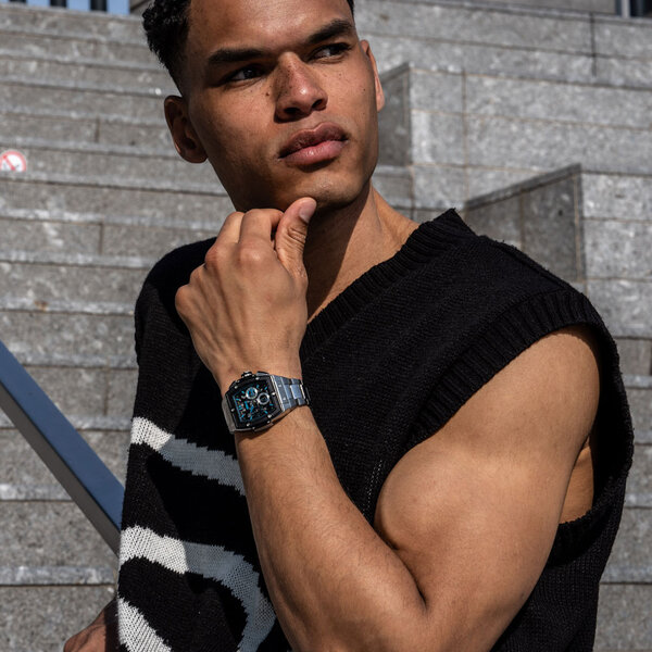 URBN22 URBN22 Iron Arctic Blue streetlife Chronograph Uhr